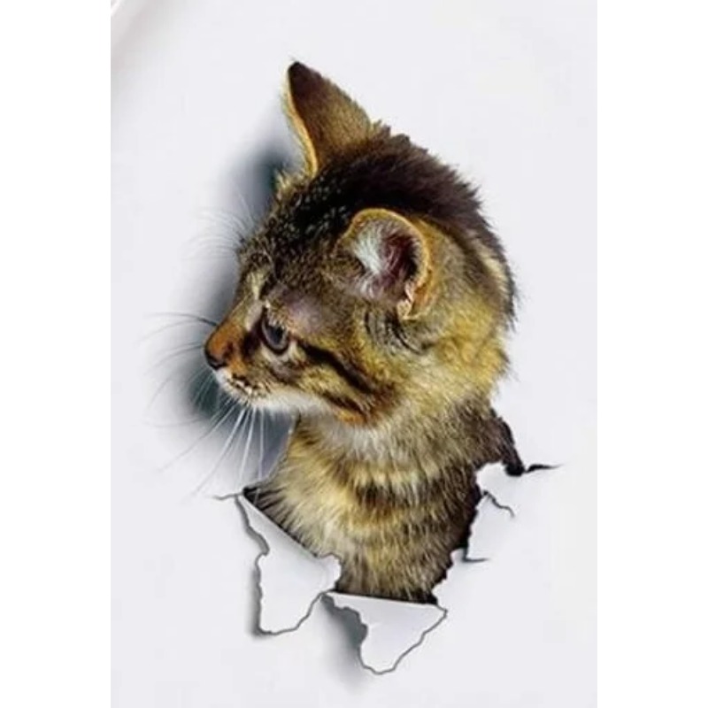 3pcs 3D Cute Cat Self-adhesive - Pvc Panel Background บทวิจารณ์และราคา