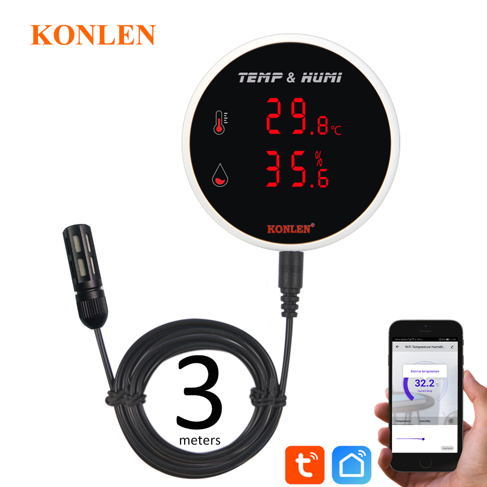 Tuya WIFI Temperature Humidity - Digital Hygrometer Probe บทวิจารณ์และราคา