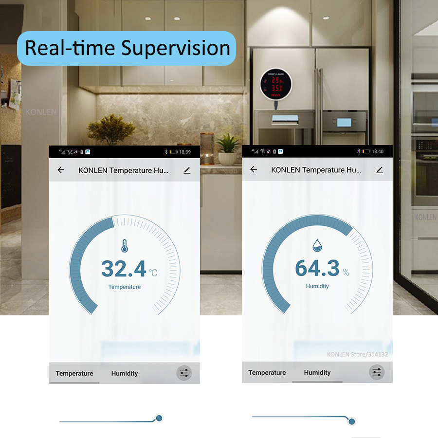 Tuya WIFI Temperature Humidity - Digital Hygrometer Probe บทวิจารณ์และราคา