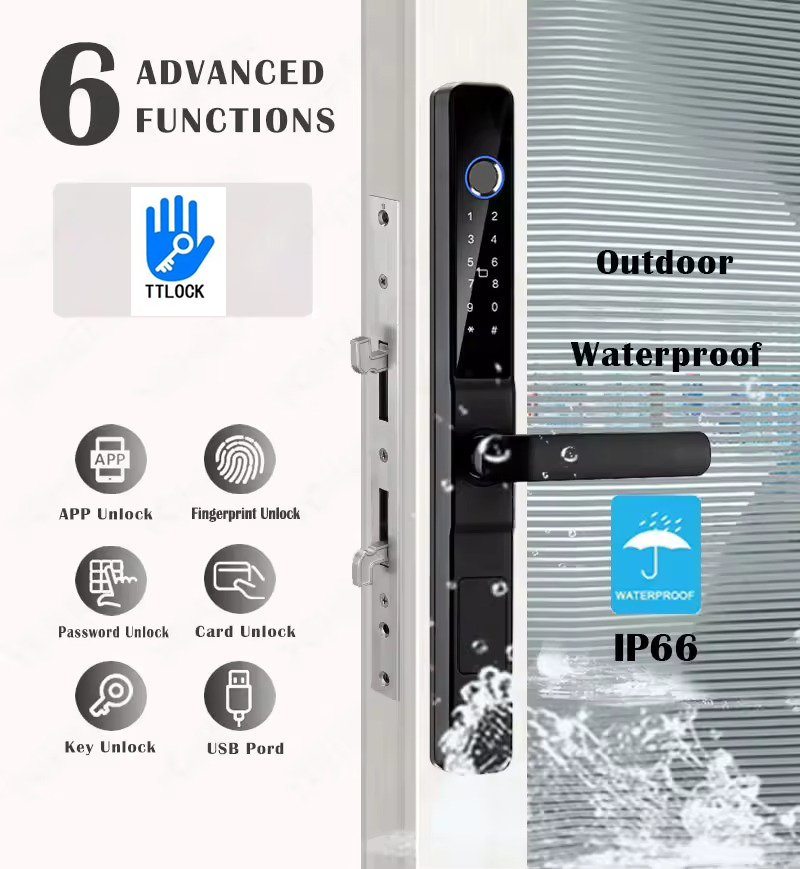 Waterproof Fingerprint Smart L - Glass Door Hinge บทวิจารณ์และราคา
