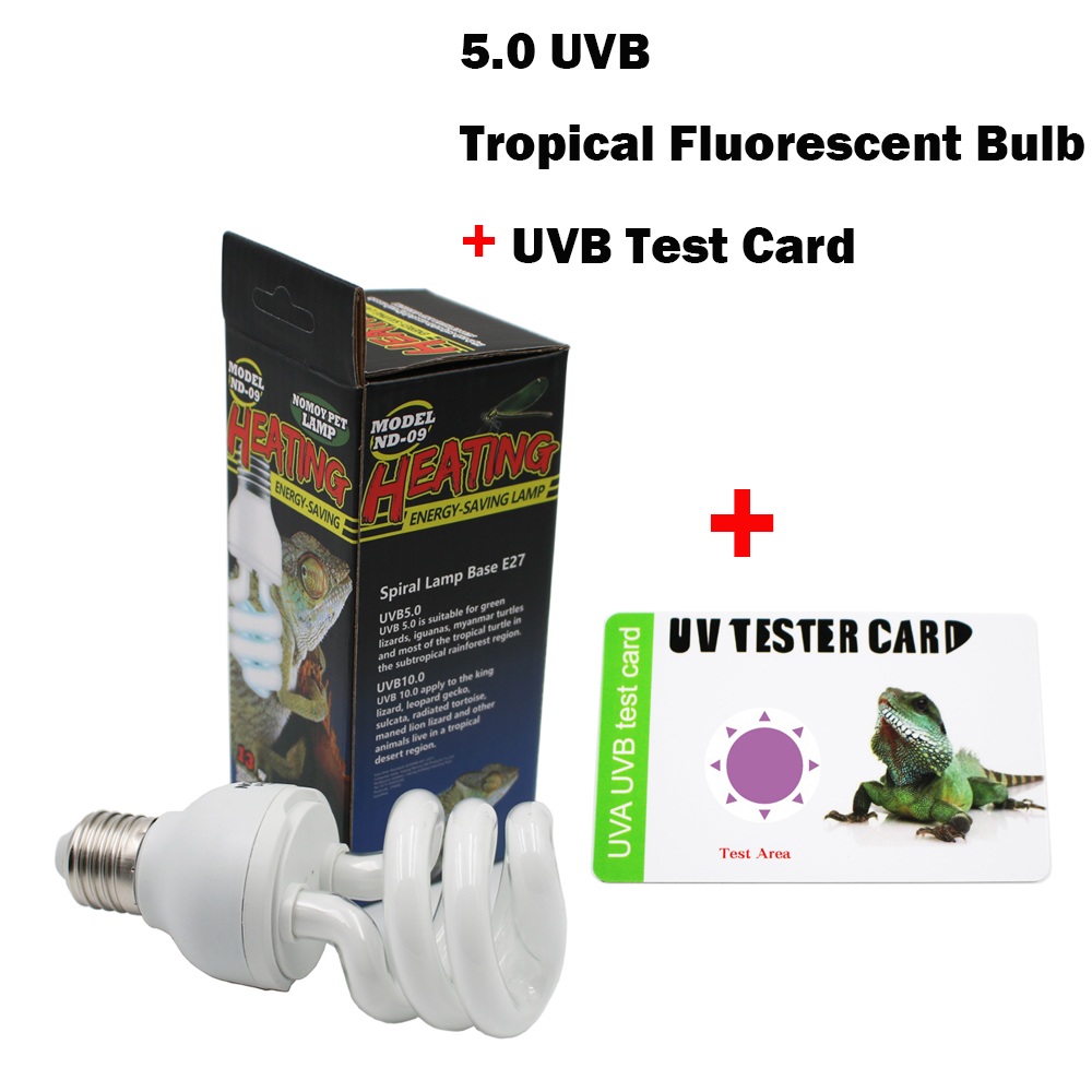 Reptile 5.0 UVB Lamp Bulb Ligh - Calcium Powder Reptile บทวิจารณ์และราคา