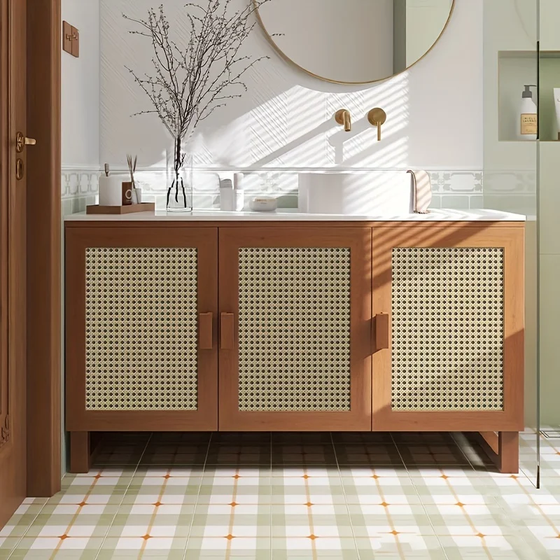 45cm Retro Rattan Pattern Self - Pvc Panel Background บทวิจารณ์และราคา