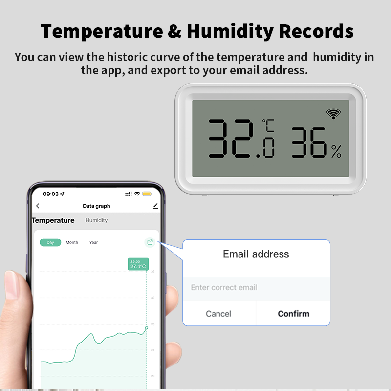 Tuya Zigbee WiFi Thermometer H - Digital Hygrometer Probe บทวิจารณ์และราคา