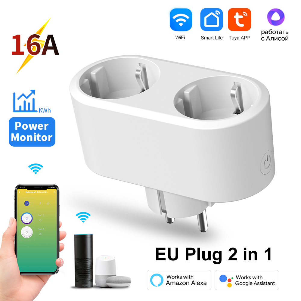 Tuya WiFi Dual Outlet 16A APP  - Timer Dual Outlet บทวิจารณ์และราคา