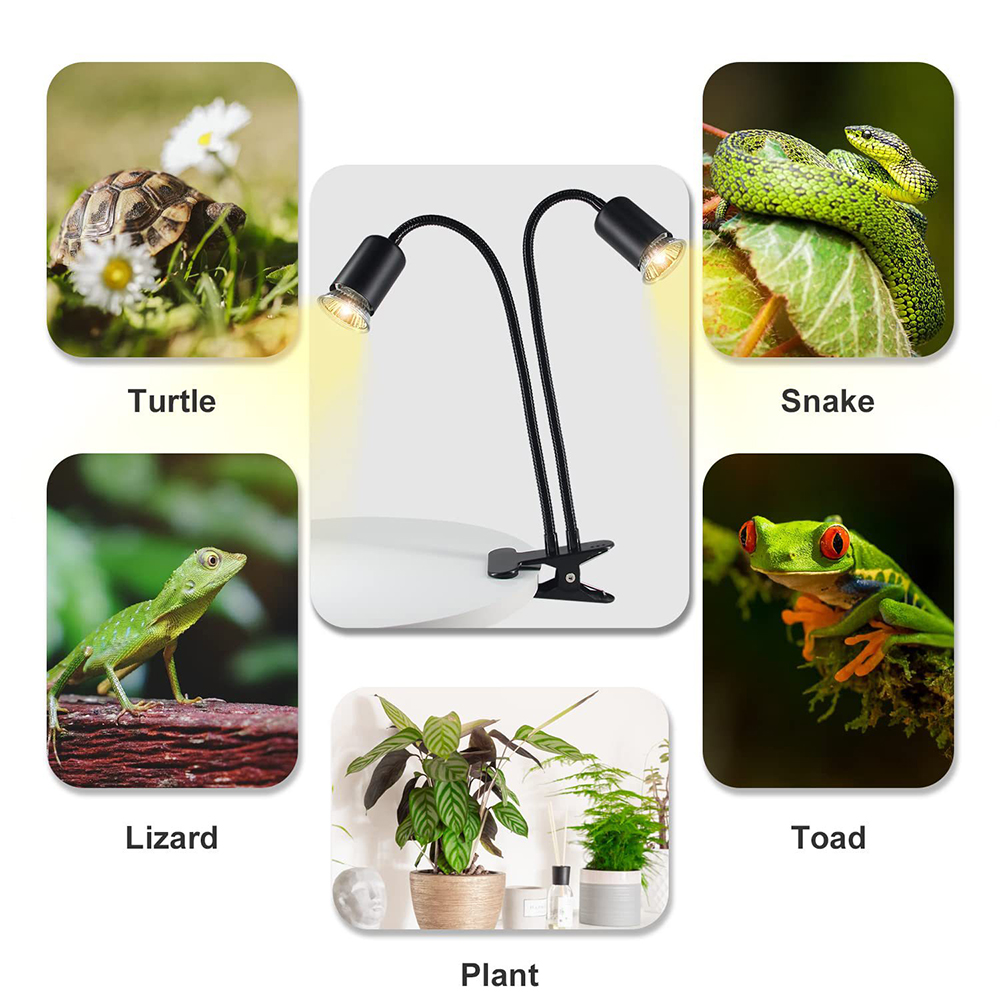 Reptile Heat Lamp Rotating Dou - Ceramic Heat Emitter บทวิจารณ์และราคา
