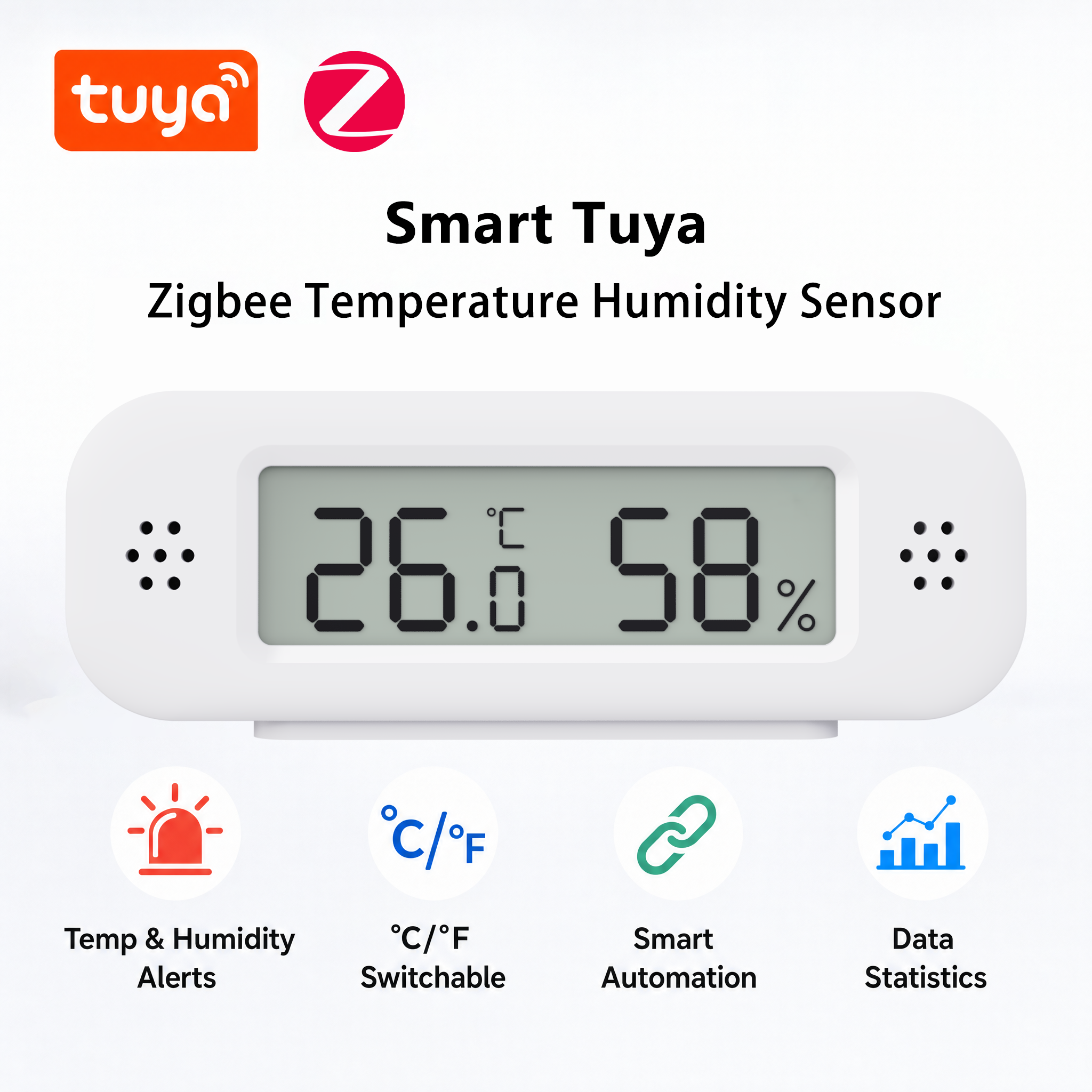 Tuya Zigbee 3.0 Mini Temperatu - Digital Hygrometer Probe บทวิจารณ์และราคา