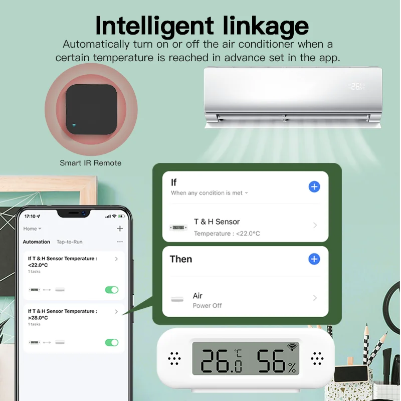Tuya Zigbee 3.0 Mini Temperatu - Digital Hygrometer Probe บทวิจารณ์และราคา