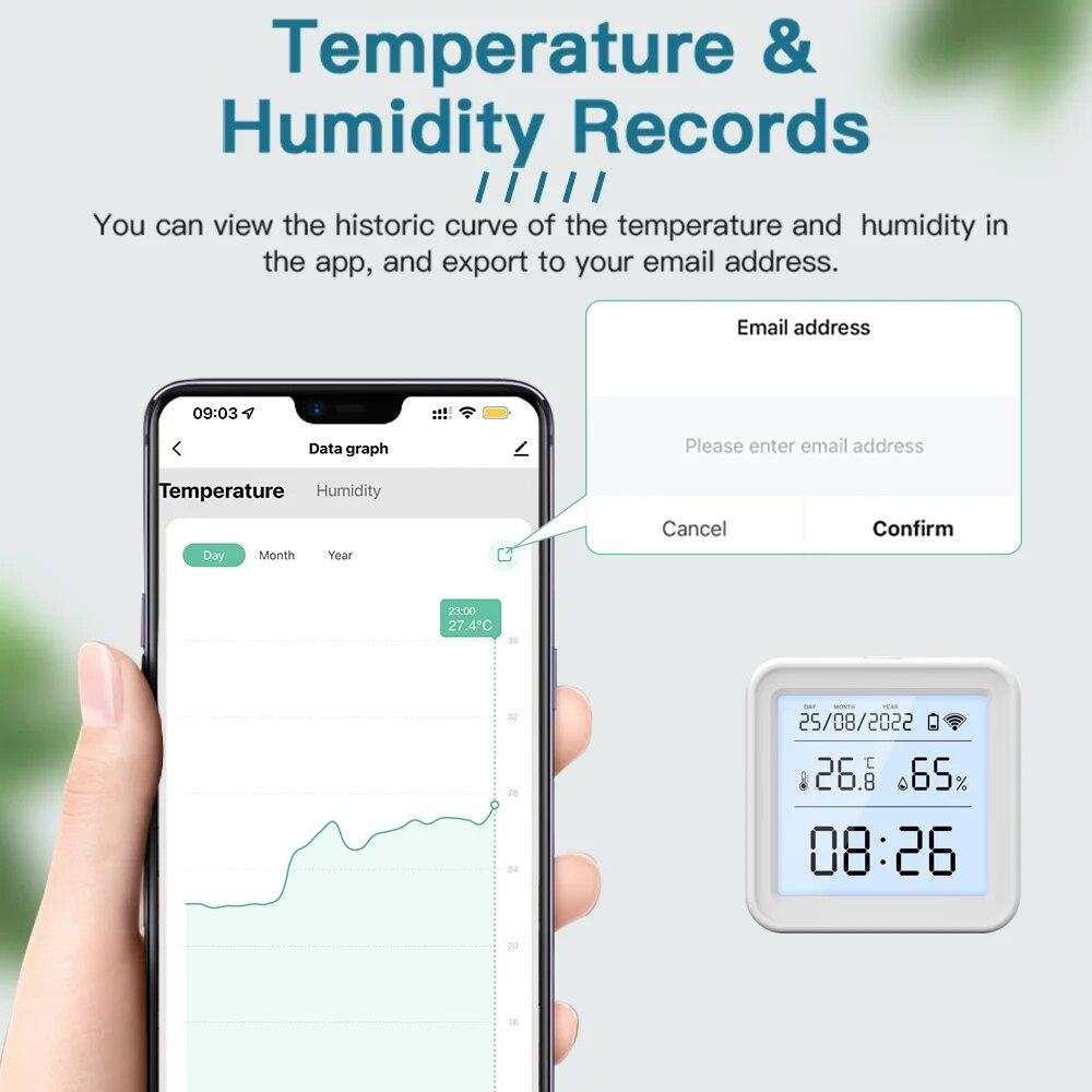 Tuya New WiFi Temperature Humi - Digital Hygrometer Probe บทวิจารณ์และราคา
