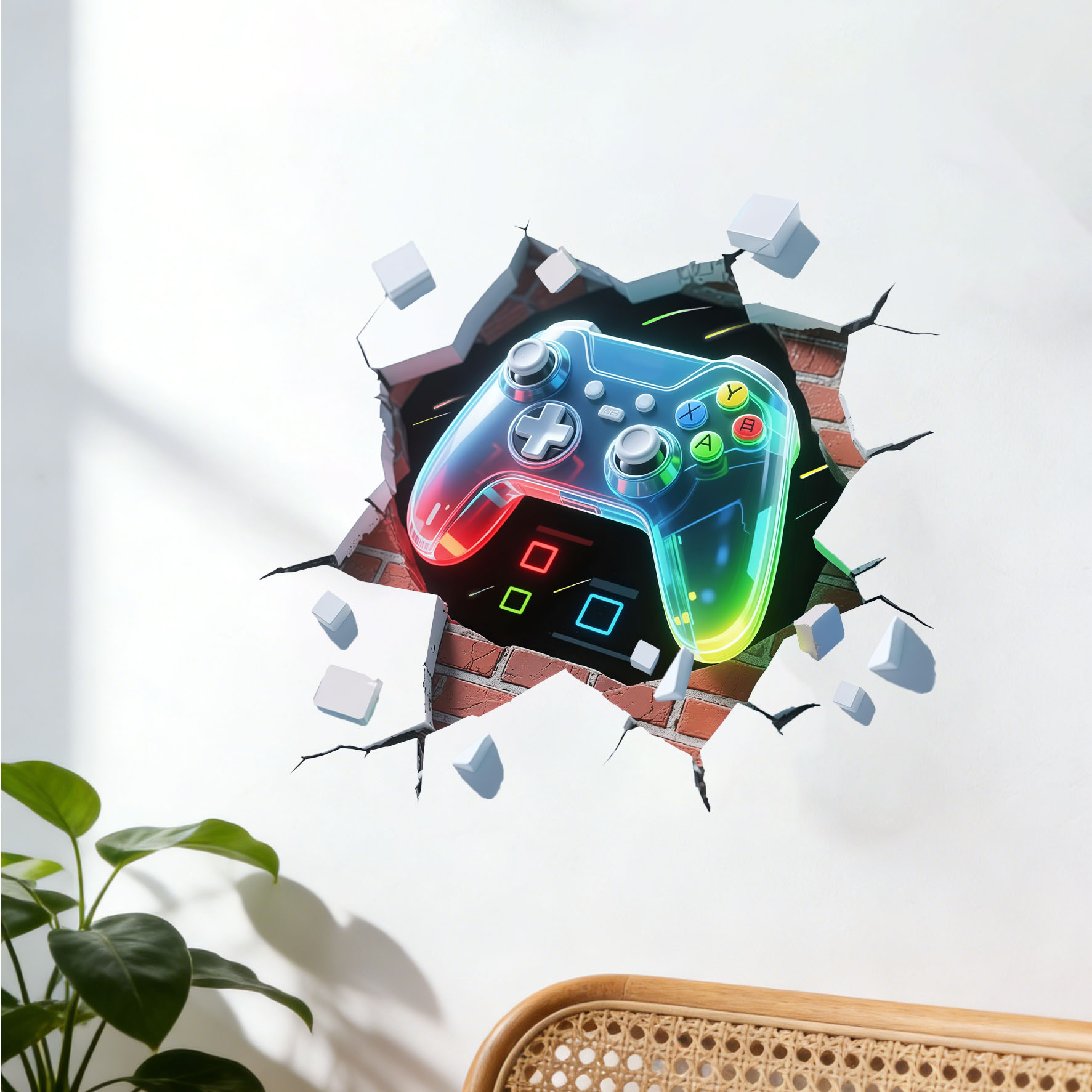 Game Controller Decal for Boys - Pvc Panel Background บทวิจารณ์และราคา