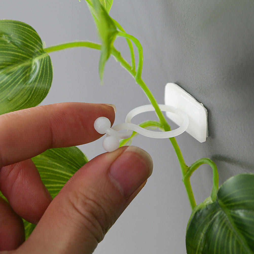 100Pcs Green Plant Fixing Clip - Vine Climbing Plastic บทวิจารณ์และราคา