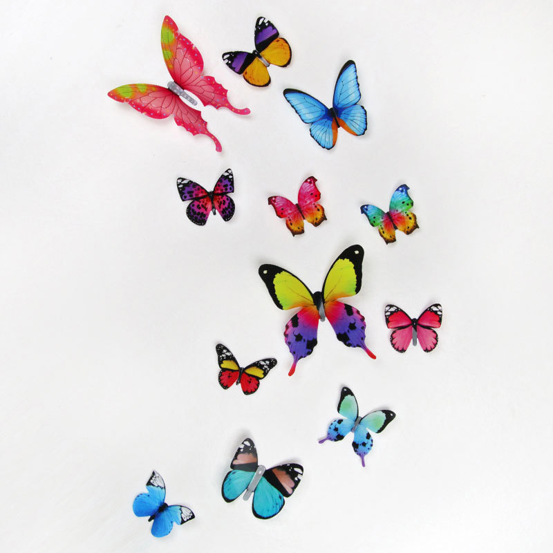 12Pcs 3D Butterfly Wall Sticke - Pvc Panel Background บทวิจารณ์และราคา