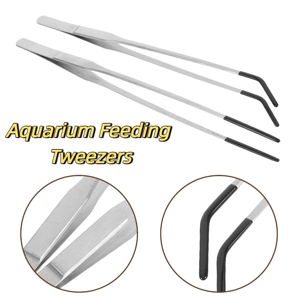 2Pcs Stainless Steel Aquarium  - Feeding Tong Stainless บทวิจารณ์และราคา