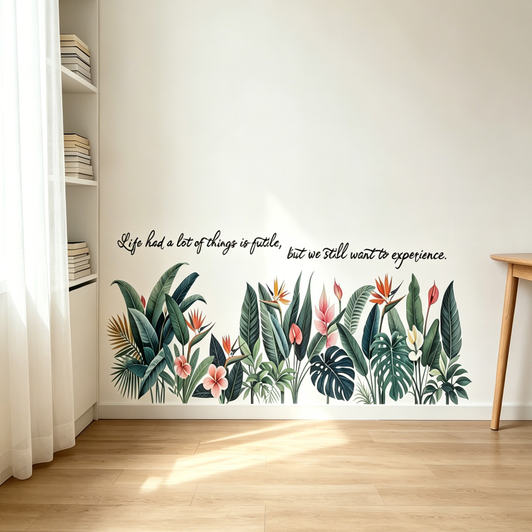 Tropical background wall stick - Pvc Panel Background บทวิจารณ์และราคา
