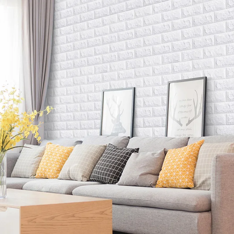 70cmx1/3/5/10M 3D Foam Brick W - Pvc Panel Background บทวิจารณ์และราคา