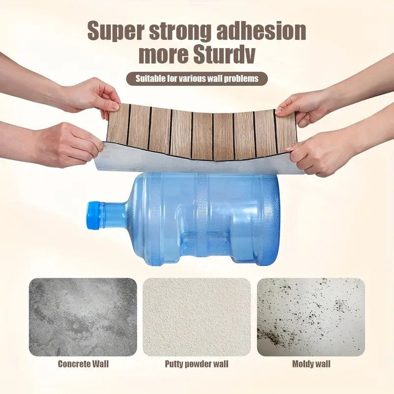 Self Adhesive Waterproof 3D Wa - Pvc Panel Background บทวิจารณ์และราคา