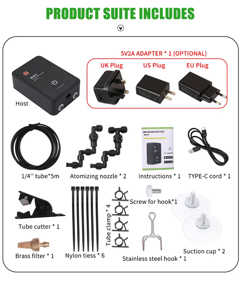 Smart WiFi Reptile Misting Sys - Misting Nozzle Reptile บทวิจารณ์และราคา