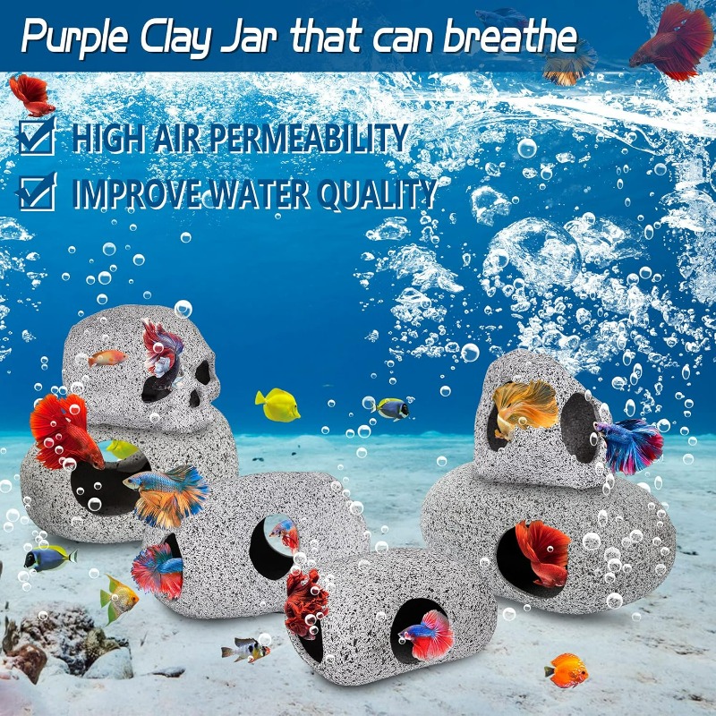Aquarium Decorations Cave Fish - Hide Cave Ceramic บทวิจารณ์และราคา