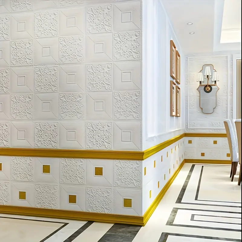 3D wallpaper room decoration w - Pvc Panel Background บทวิจารณ์และราคา