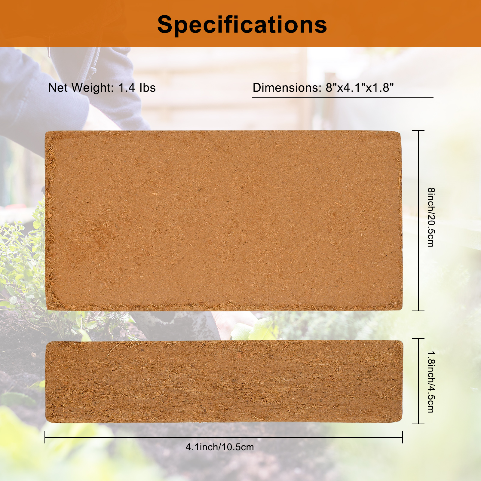 1 Pack Premium Coco Coir Brick - Substrate Coconut Fiber บทวิจารณ์และราคา