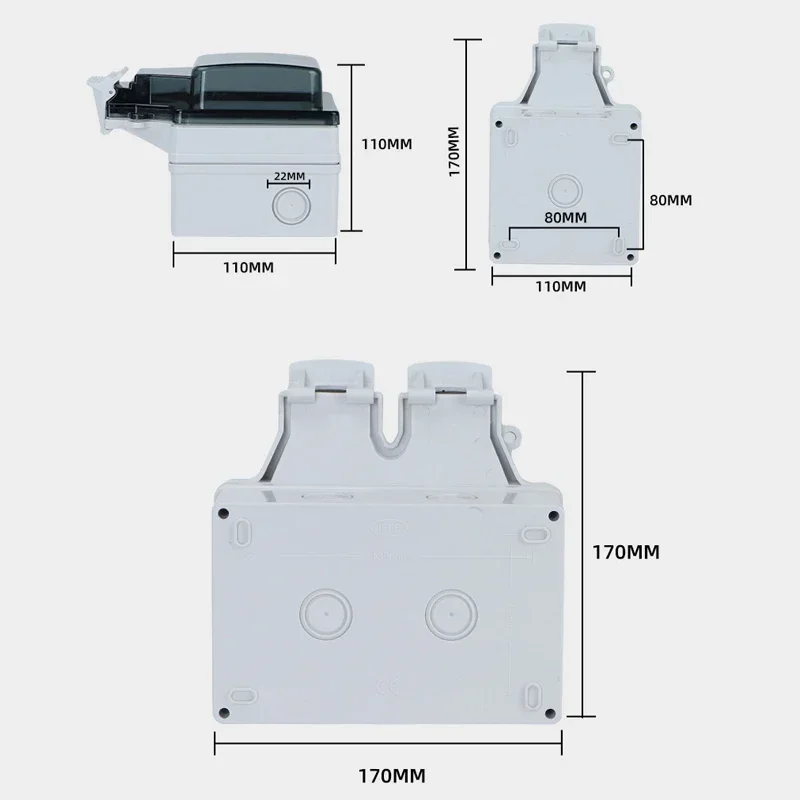 Tuya Waterproof Electrical Wal - Timer Dual Outlet บทวิจารณ์และราคา