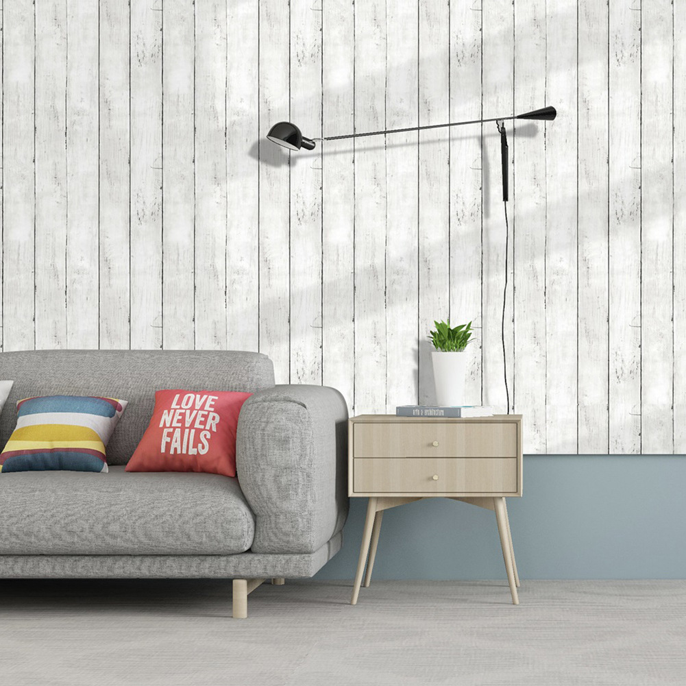 Retro Style White Wood Grain M - Pvc Panel Background บทวิจารณ์และราคา