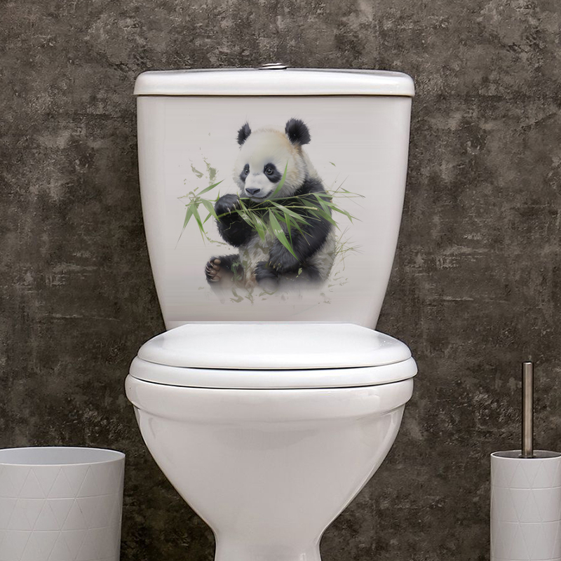 C76# Watercolor panda wall sti - Pvc Panel Background บทวิจารณ์และราคา