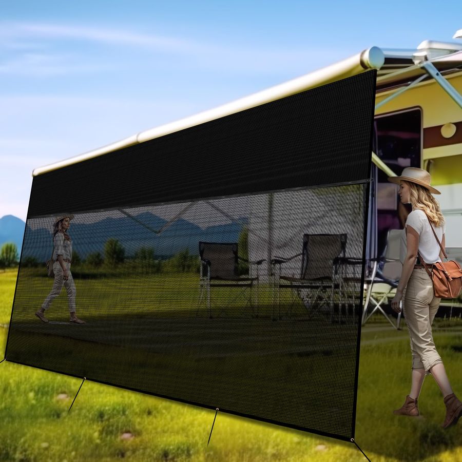 Awning Shade Screen with Zippe - Screen Top Mesh บทวิจารณ์และราคา