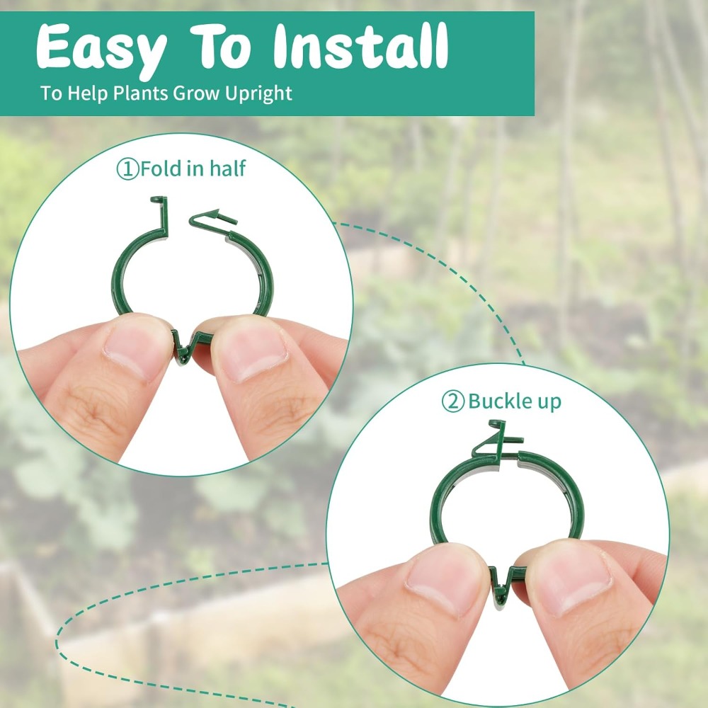 100 Pcs Plant Support Clips fo - Vine Climbing Plastic บทวิจารณ์และราคา