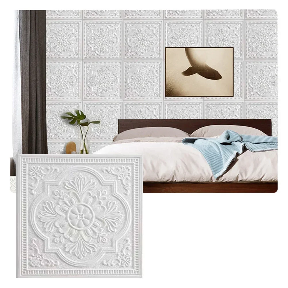 1/10 Pc 3D Wall Panel Wall Sti - Pvc Panel Background บทวิจารณ์และราคา