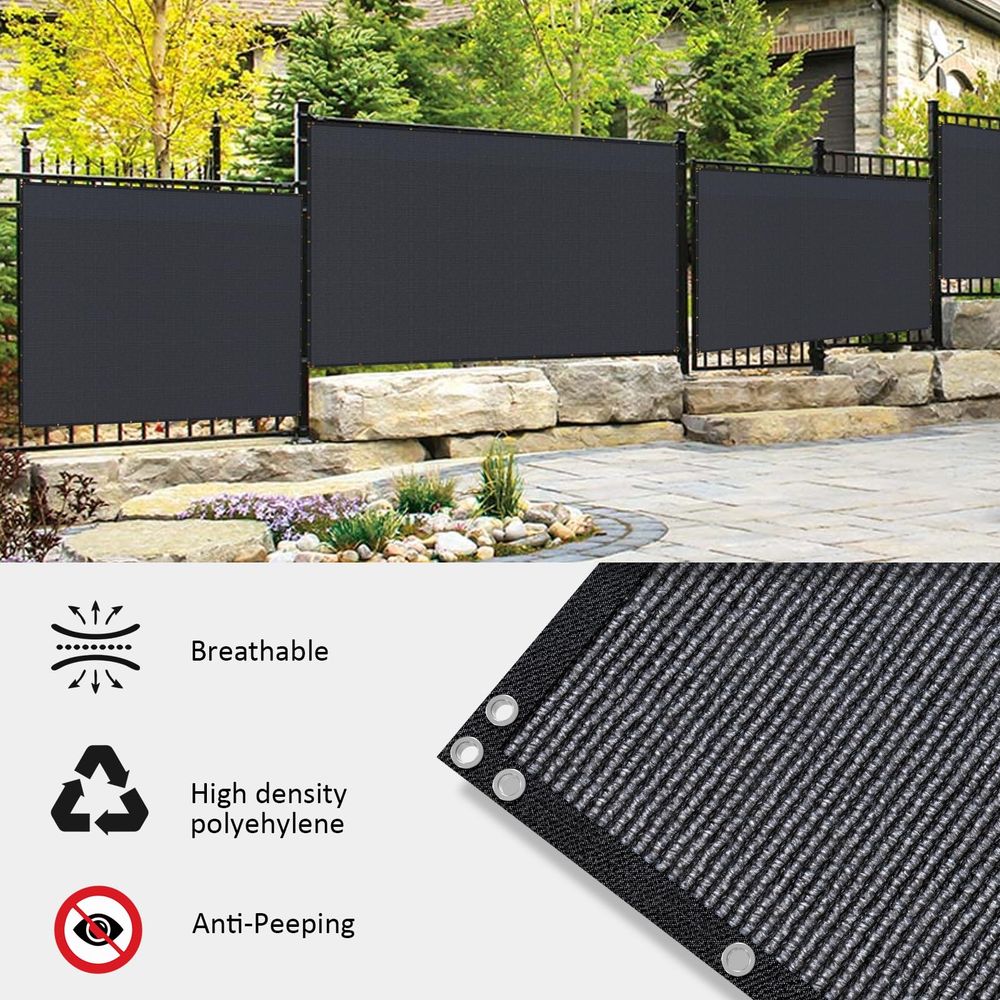 x 100ft Black Privacy Screen F - Screen Top Mesh บทวิจารณ์และราคา