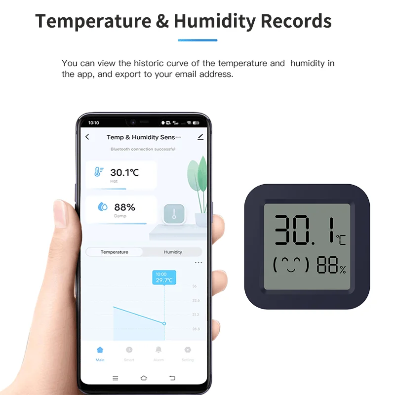 BT Temperature Humidity Sensor - Digital Hygrometer Probe บทวิจารณ์และราคา