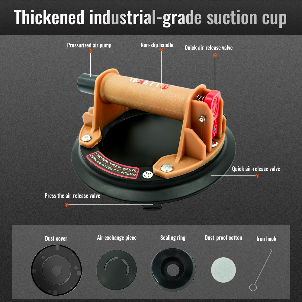 8 Inch Silicone Vacuum Suction - Ceramic Tile Floor บทวิจารณ์และราคา